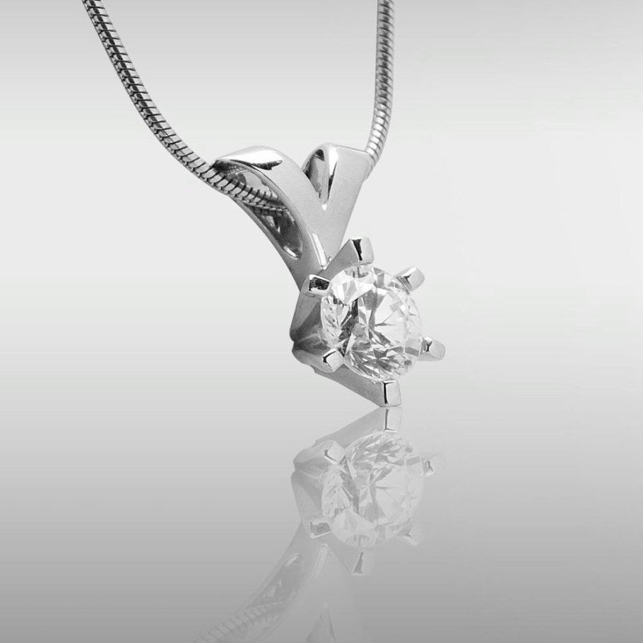 Brillanz Hvidguld Diamant Vedhæng 1,01ct, til female, fra Jan Jørgensen