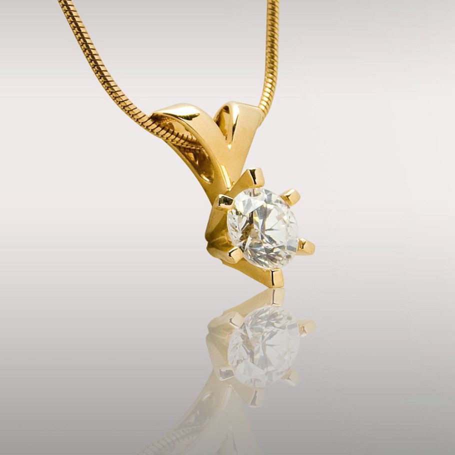 Brillanz Guld Diamant Vedhæng 1,01ct, til female, fra Jan Jørgensen