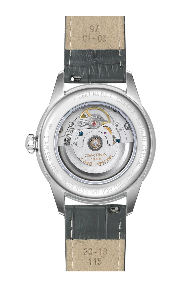 Certina DS-1 Day Date, med urkasse i stal; stainless-steel, fra Certina