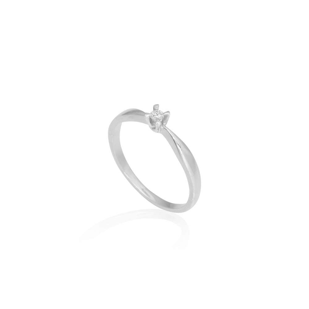 Celebrate Hvidguld Diamant ring 0,05ct, til female, fra Jan Jørgensen