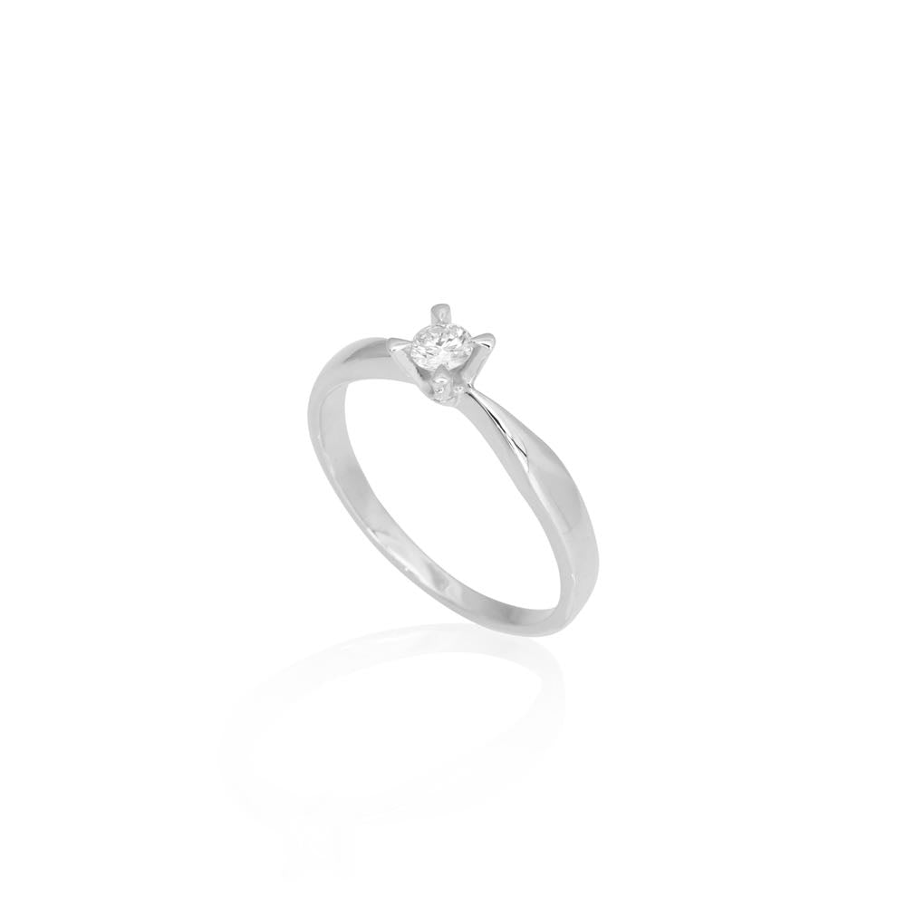 Celebrate Hvidguld Diamant ring 0,15ct, til female, fra Jan Jørgensen