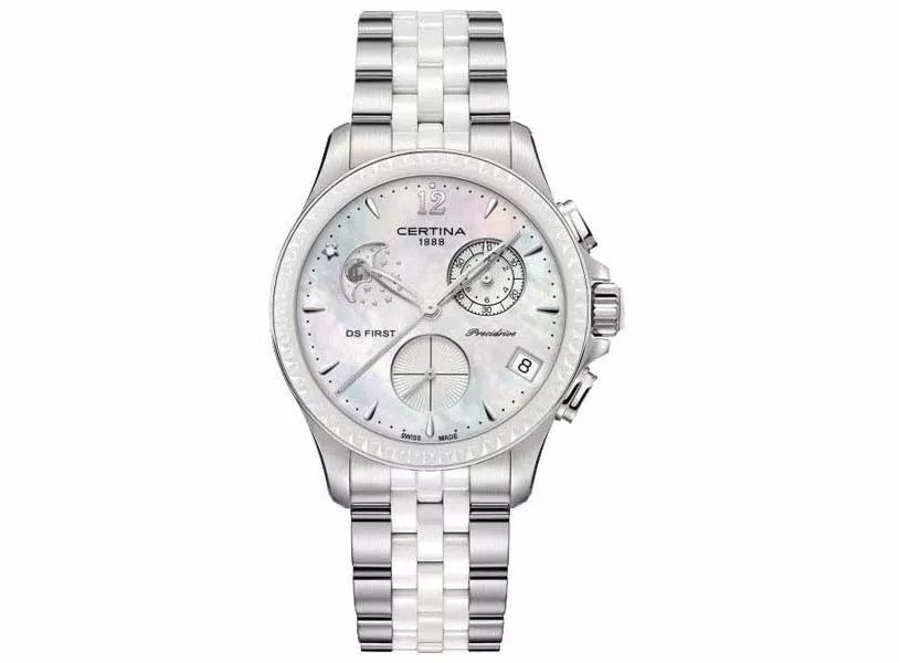 Certina DS First Lady Hvid/Stål Ø38 mm