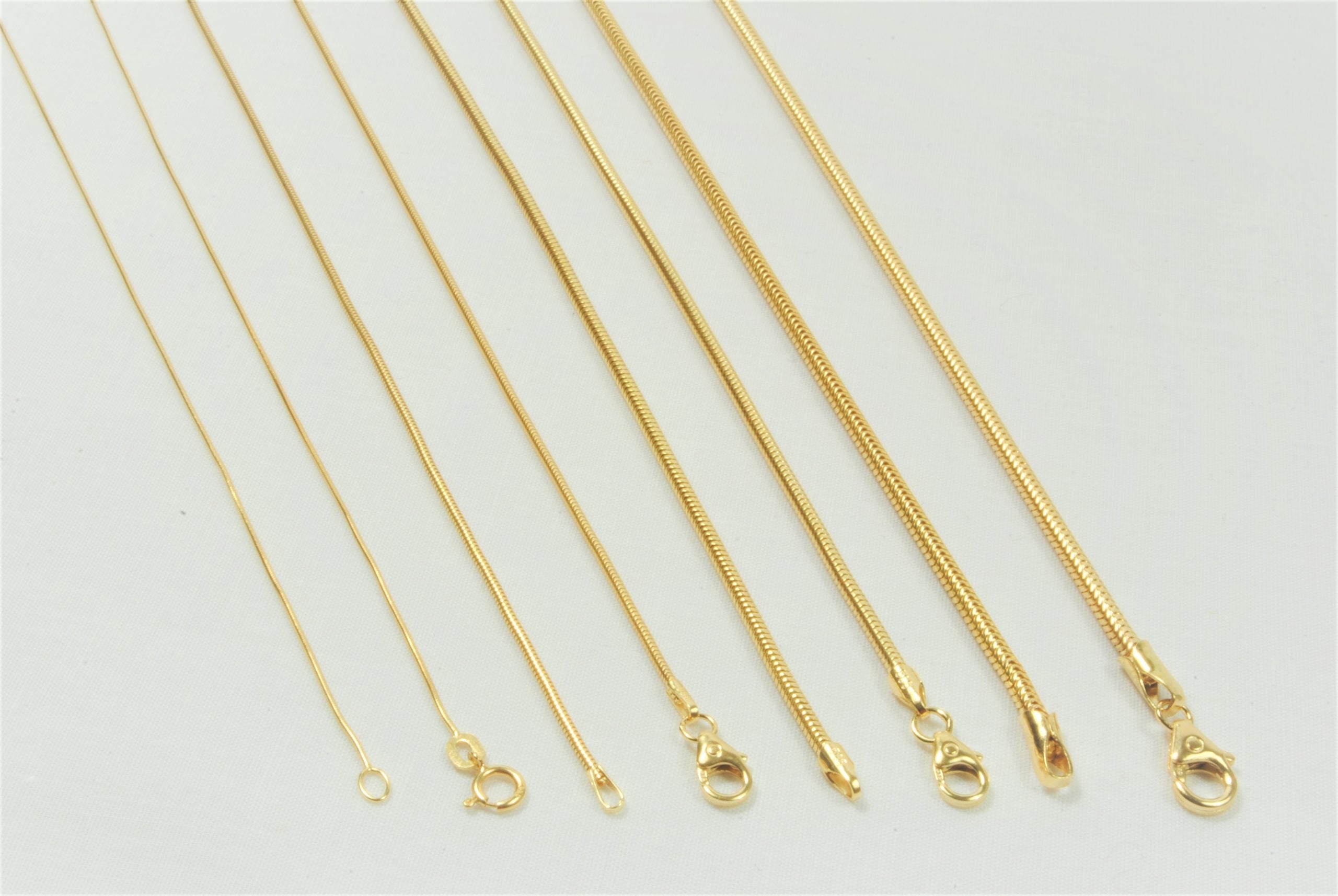 14Kt Guld slange armbånd 18,5cm, til female; male; unisex, fra BNH