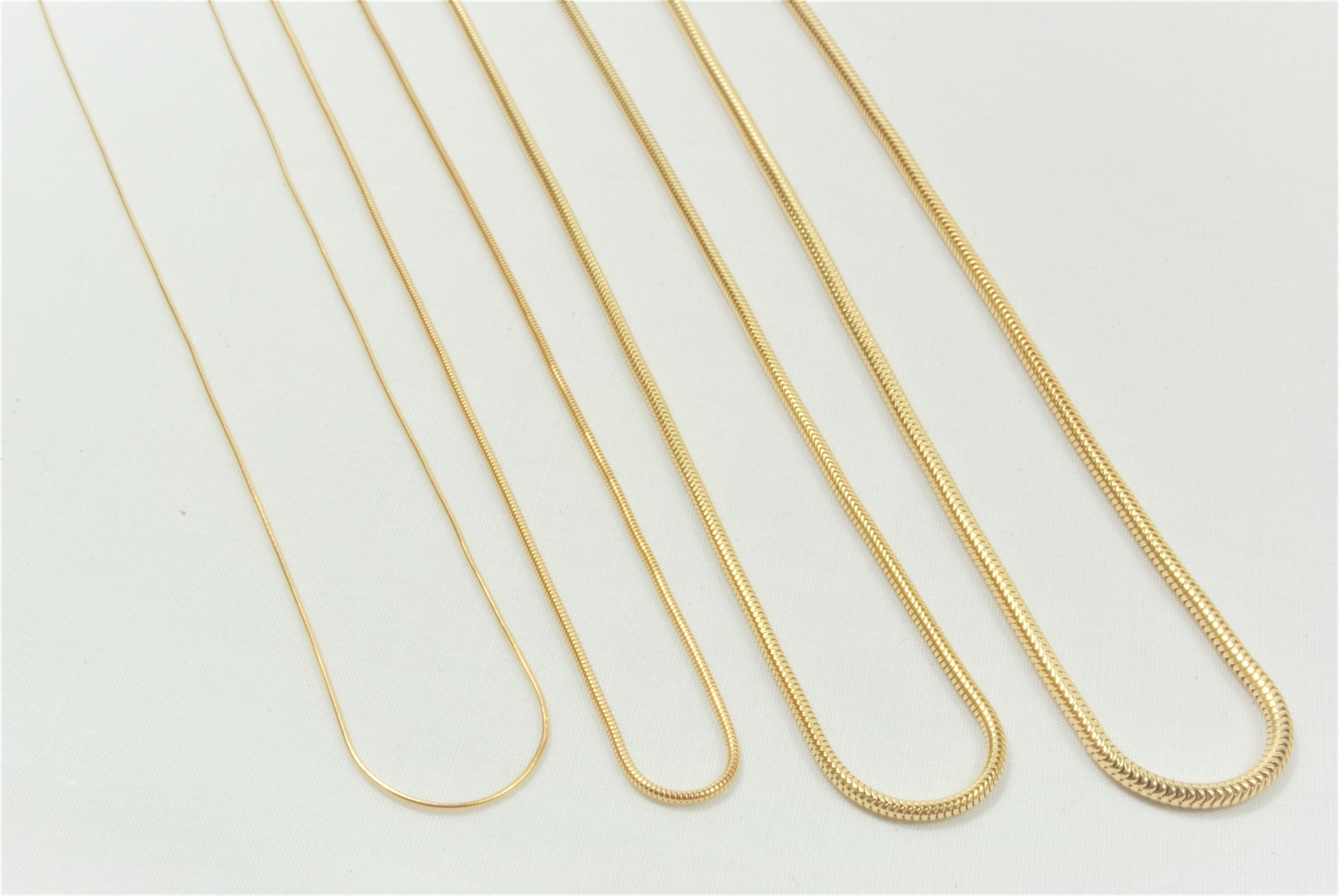8Kt Guld slange armbånd 21cm, i gold, til female; male; unisex, fra BNH