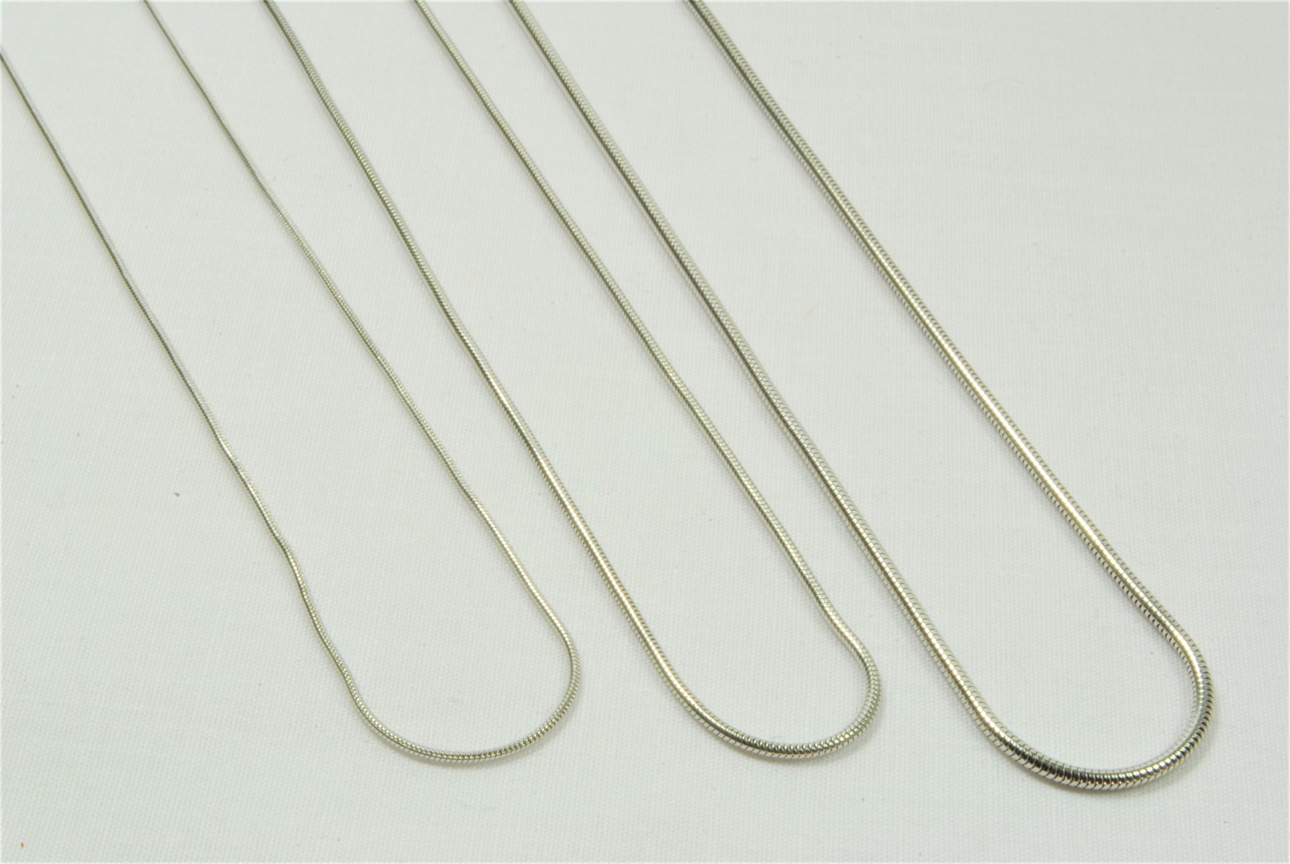 14kt Hvidguld slange armbånd 18,5cm, i white-gold, til female; male; unisex, fra BNH