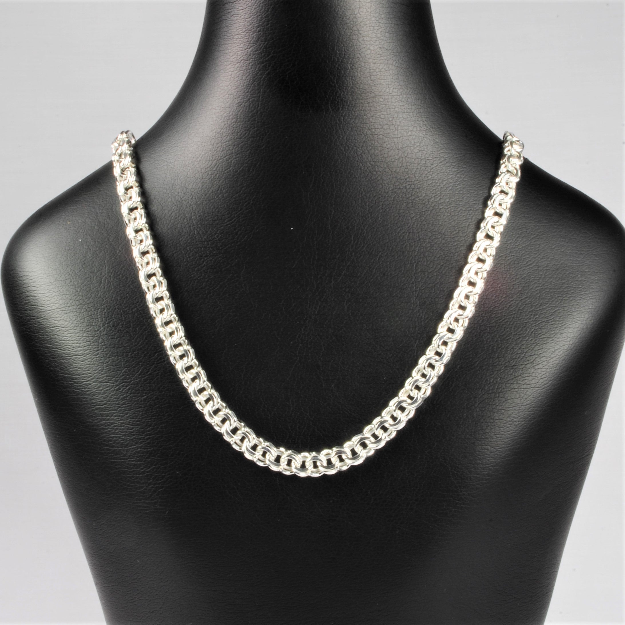 Sølv Bismark Halskæde 55 cm, til female; male; unisex, fra BNH SØLVKÆDER