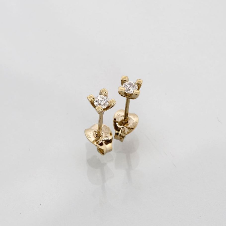 Jewelz Guld Diamant Ørestik 0,10ct, til female; male; unisex, fra Jan Jørgensen
