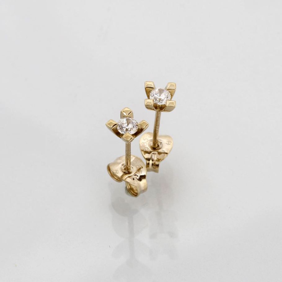 Jewelz Guld Diamant Ørestik 0,15ct, til female; male; unisex, fra Jan Jørgensen