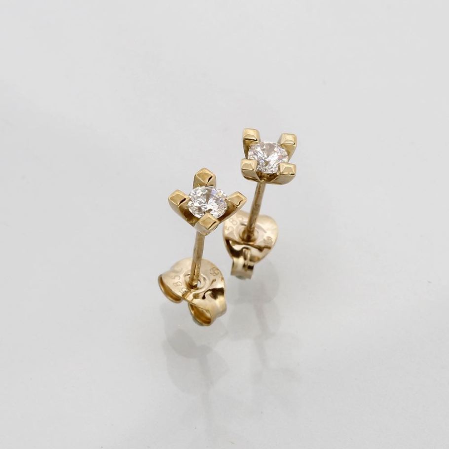 Jewelz Guld Diamant Ørestik 0,25ct - TILBUD, til female; male; unisex, fra Jan Jørgensen tilbud