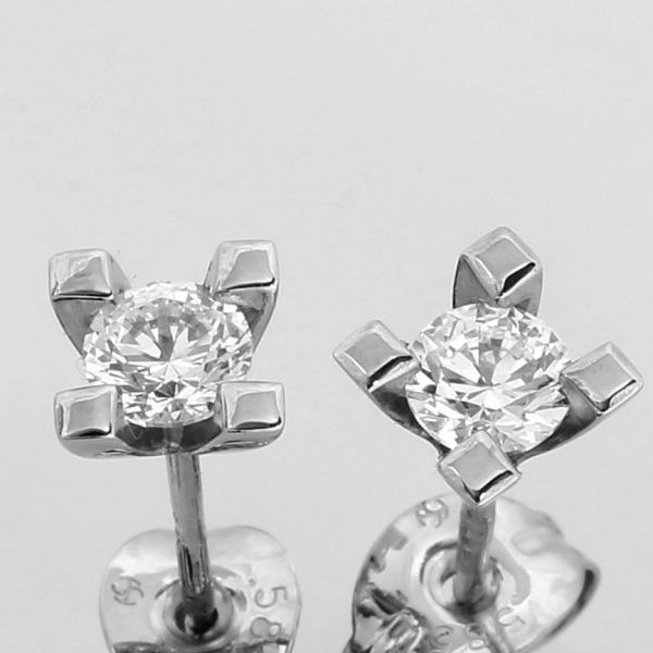 Jewelz Hvidguld Diamant Ørestik 0,35ct, til female; male; unisex, fra Jan Jørgensen