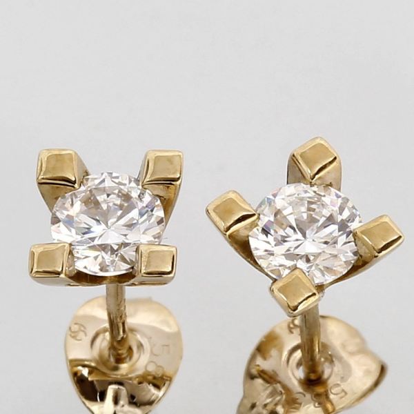 Jewelz Guld Diamant Ørestik 0,50ct, til female; male; unisex, fra Jan Jørgensen