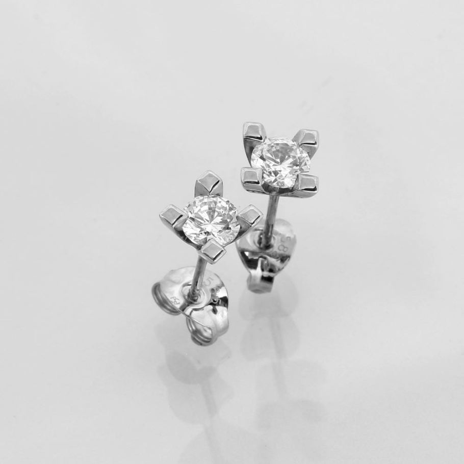 Jewelz Hvidguld Diamant Ørestik 0,50ct, til female; male; unisex, fra Jan Jørgensen