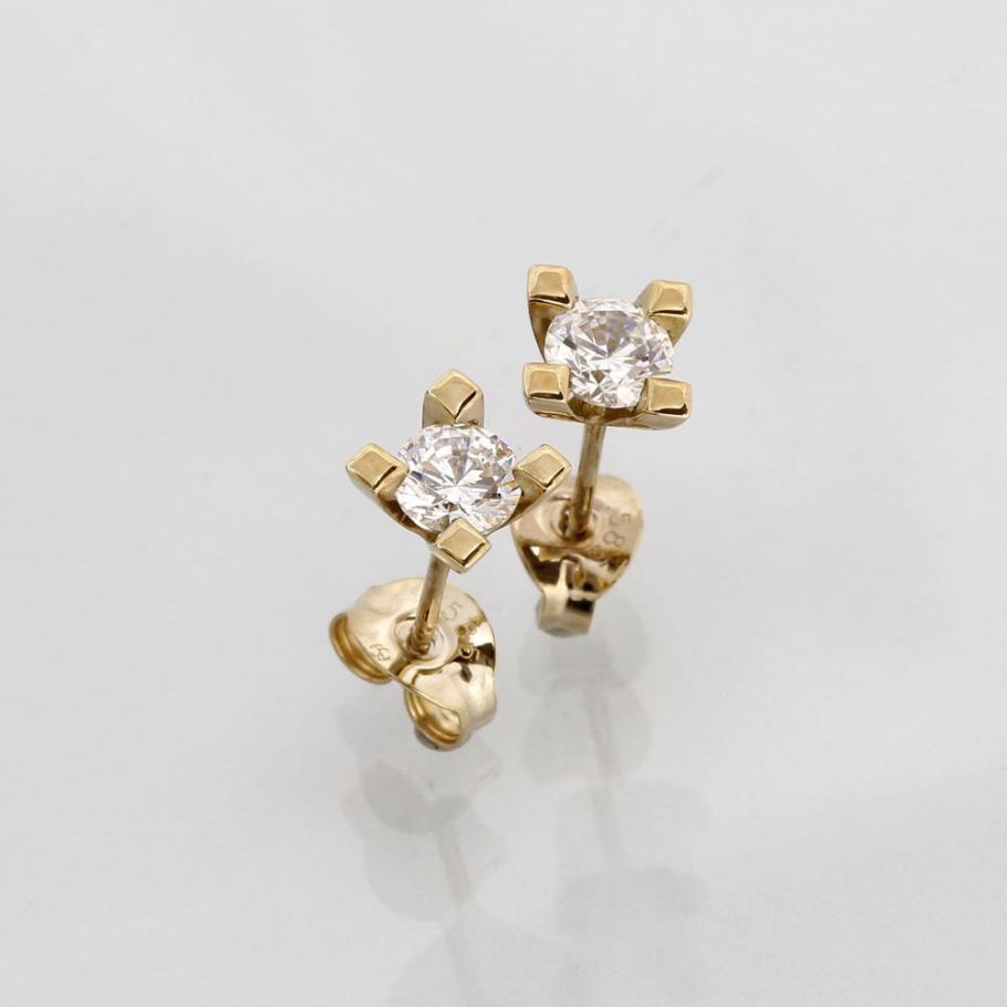 Jewelz Guld Diamant Ørestik 0,50ct, til female; male; unisex, fra Jan Jørgensen