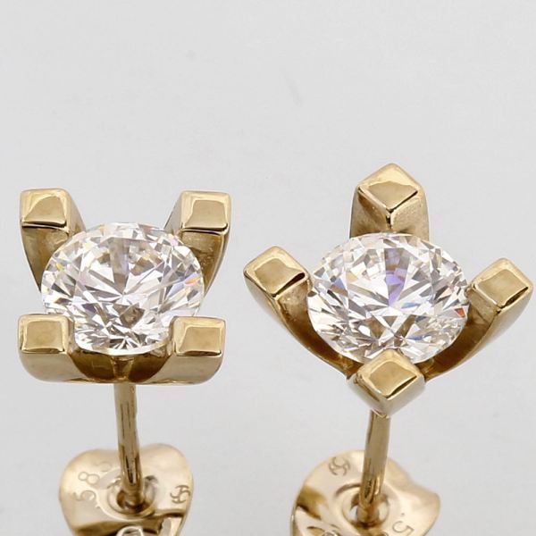 Jewelz Guld Diamant Ørestik 1,00ct, til female; male; unisex, fra Jan Jørgensen