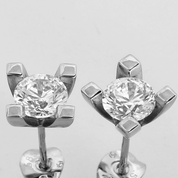 Jewelz Hvidguld Diamant Ørestik 1,00ct, til female; male; unisex, fra Jan Jørgensen