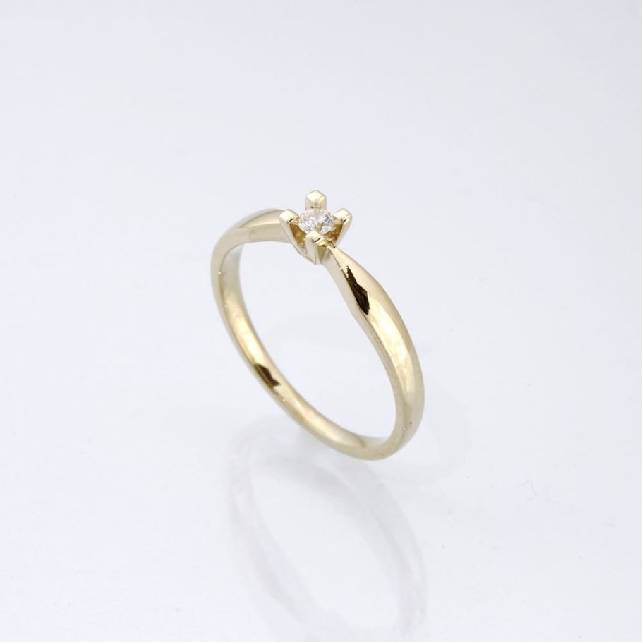 Jewelz Guld Diamant ring 0,05ct, til female, fra Jan Jørgensen