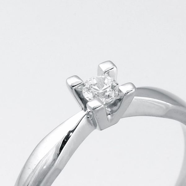 Jewelz Hvidguld Diamant ring 0,10ct, til female, fra Jan Jørgensen