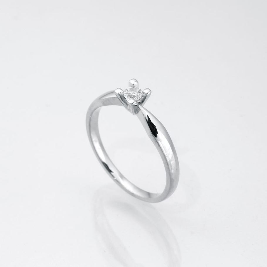 Jewelz Hvidguld Diamant ring 0,10ct, til female, fra Jan Jørgensen