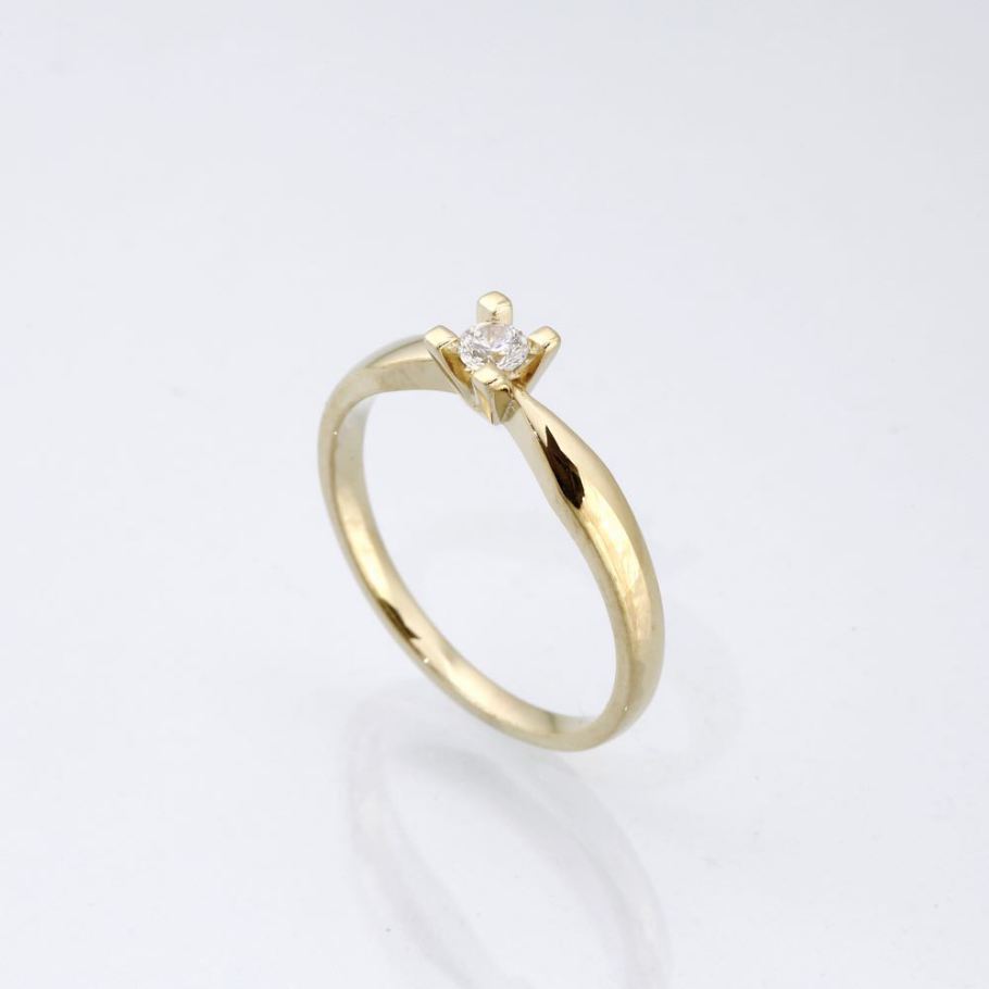 Jewelz Guld Diamant ring 0,10ct, til female, fra Jan Jørgensen