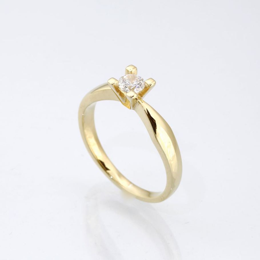 Jewelz Guld Diamant ring 0,25ct, til female, fra Jan Jørgensen
