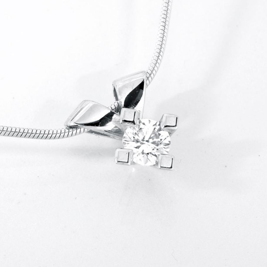 Jewelz Hvidguld Diamant Vedhæng 0,50ct, til female, fra Jan Jørgensen