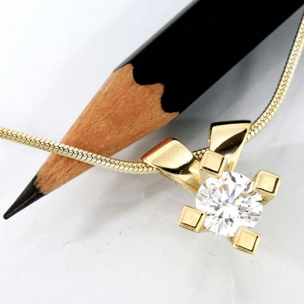 Jewelz Guld Diamant Vedhæng 1,01ct, til female, fra Jan Jørgensen