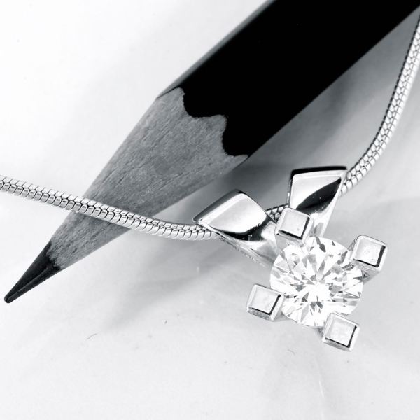 Jewelz Hvidguld Diamant Vedhæng 1,01ct, til female, fra Jan Jørgensen