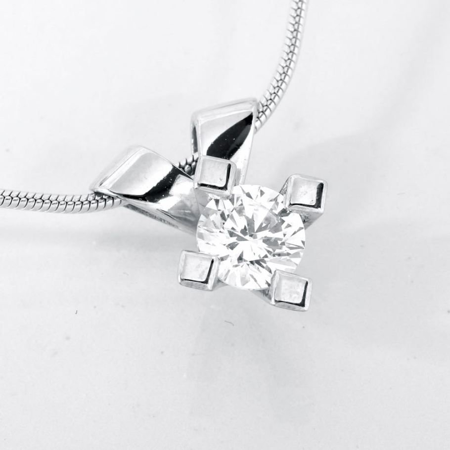 Jewelz Hvidguld Diamant Vedhæng 1,01ct, til female, fra Jan Jørgensen