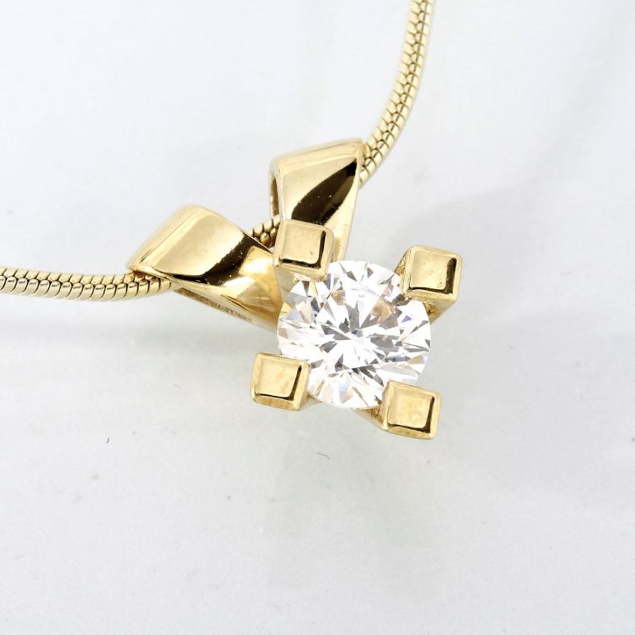 Jewelz Guld Diamant Vedhæng 1,01ct, til female, fra Jan Jørgensen