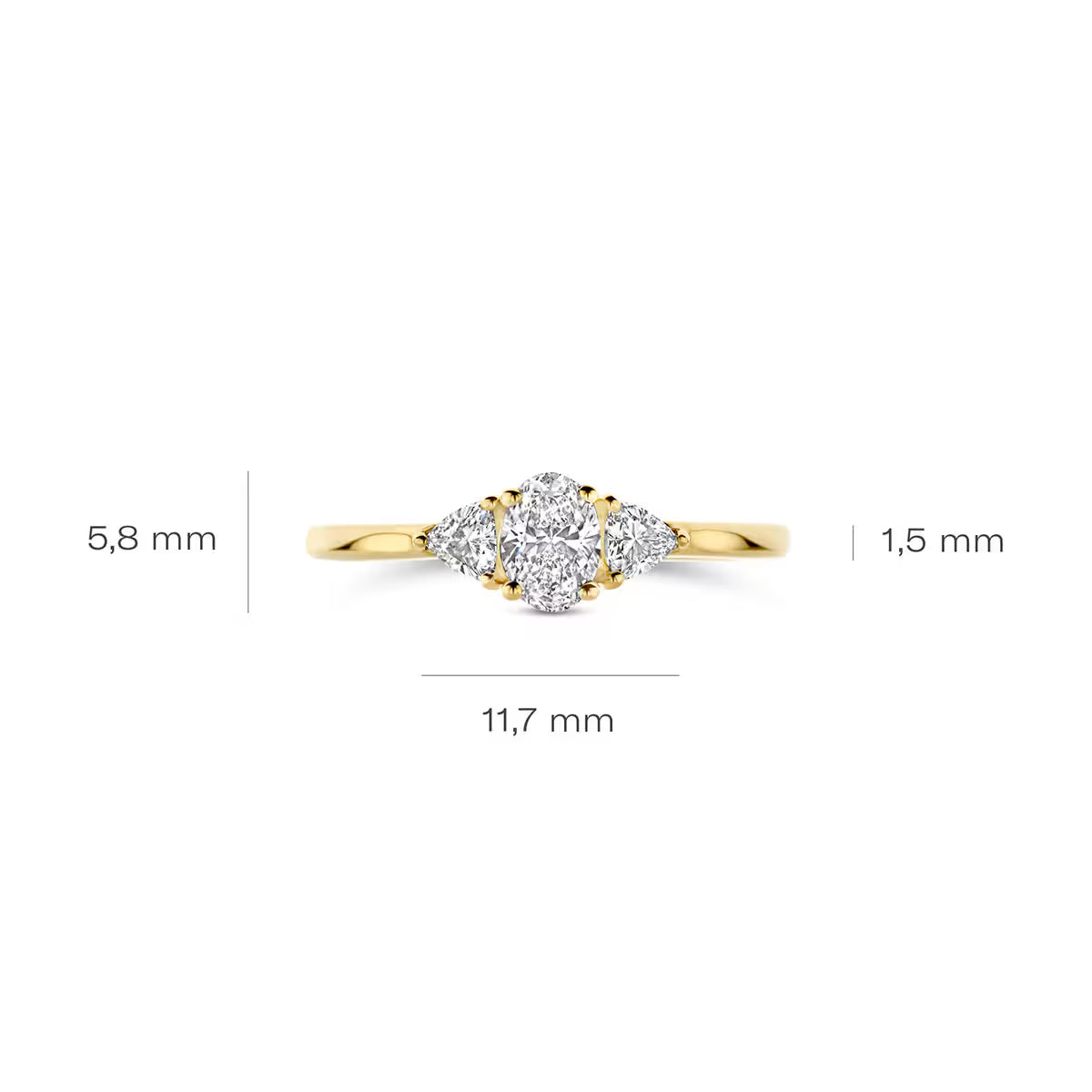 Blush Ring LabGrown Diamonds 14kt - LG1039Y