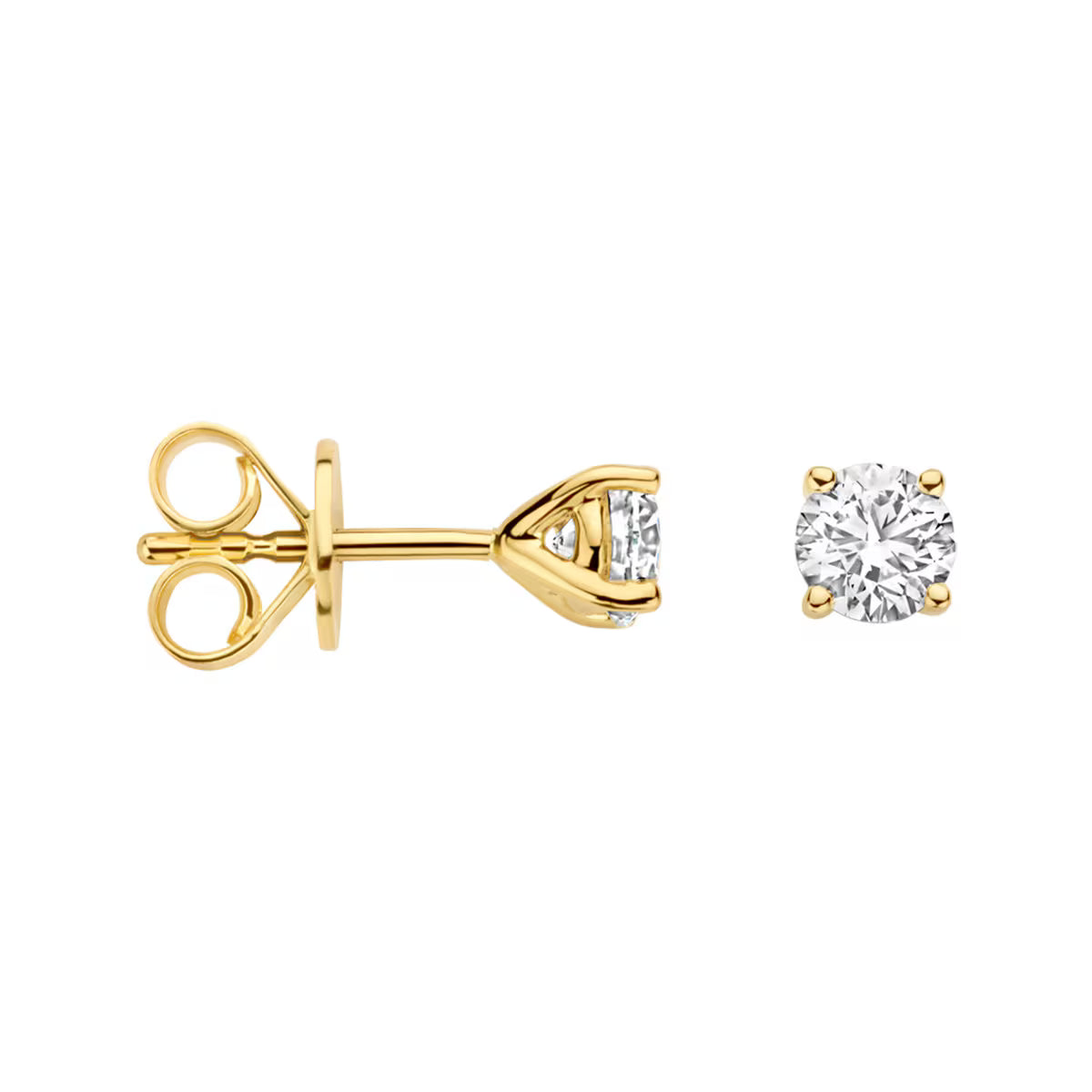 Nærbillede af Blush ørestikker i 14 kt guld med funklende 2 x 0,30 ct labgrown diamanter – elegant luksus