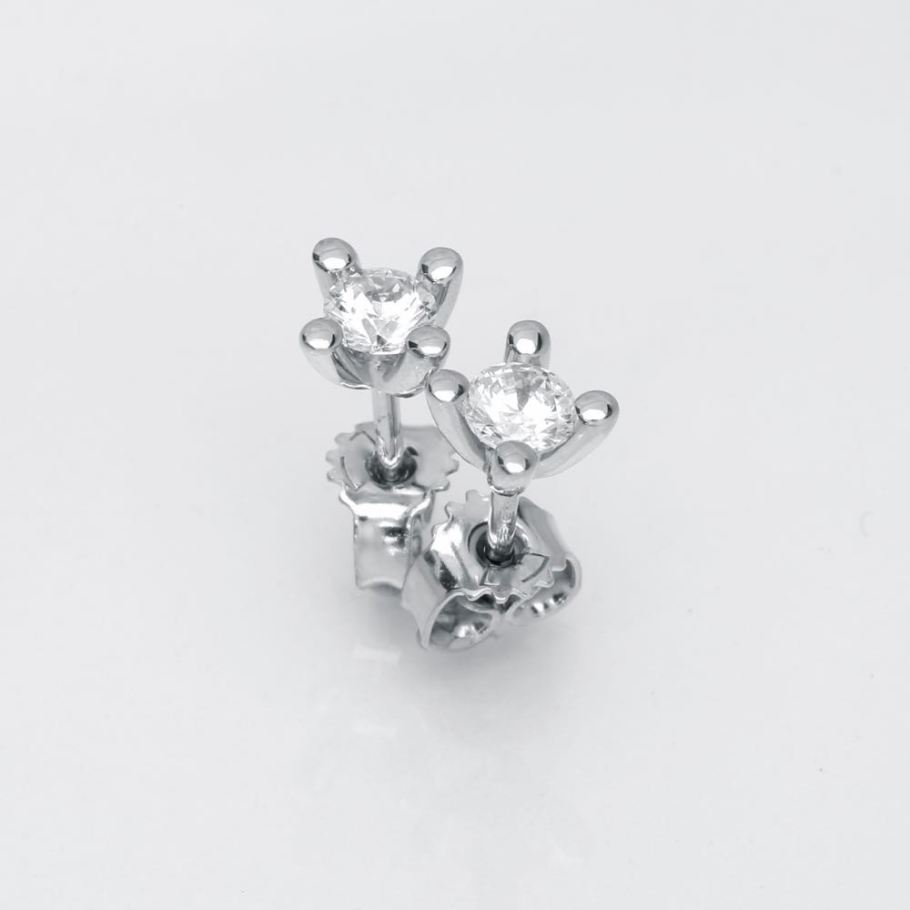 Luxuz Hvidguld Diamant Ørestik 0,50ct, til female; male; unisex, fra Jan Jørgensen