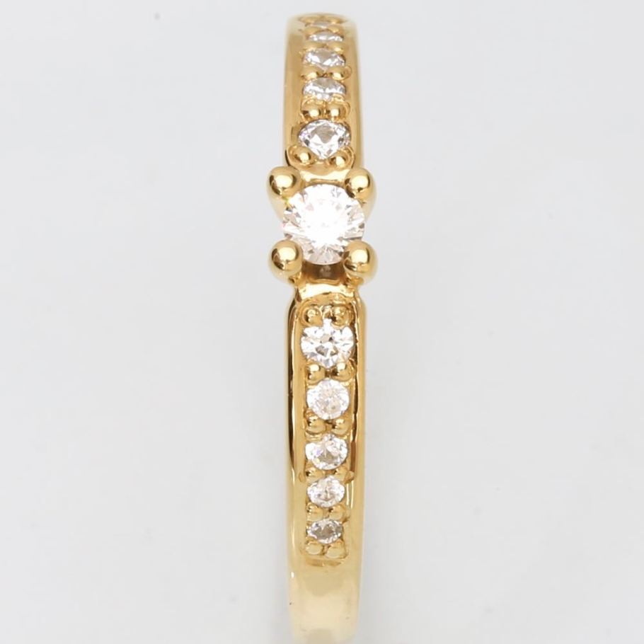 Luxuz Guld Diamant Ring 0,05ct +0,10, til female, fra Jan Jørgensen
