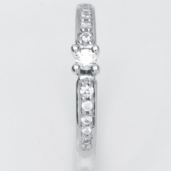Luxuz Hvidguld Diamant Ring 0,05ct +0,10, til female, fra Jan Jørgensen