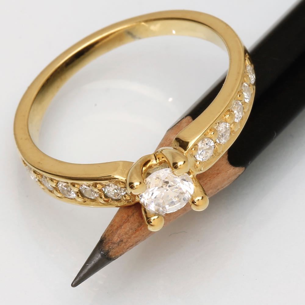 Luxuz Guld Diamant Ring 0,35ct +0,25, til female, fra Jan Jørgensen