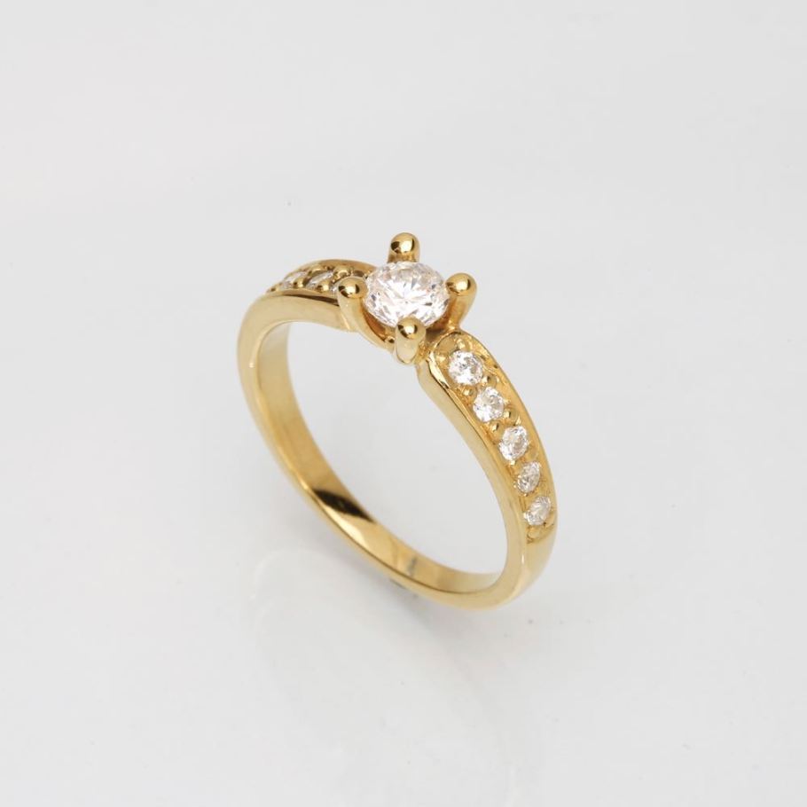 Luxuz Guld Diamant Ring 0,35ct +0,25, til female, fra Jan Jørgensen