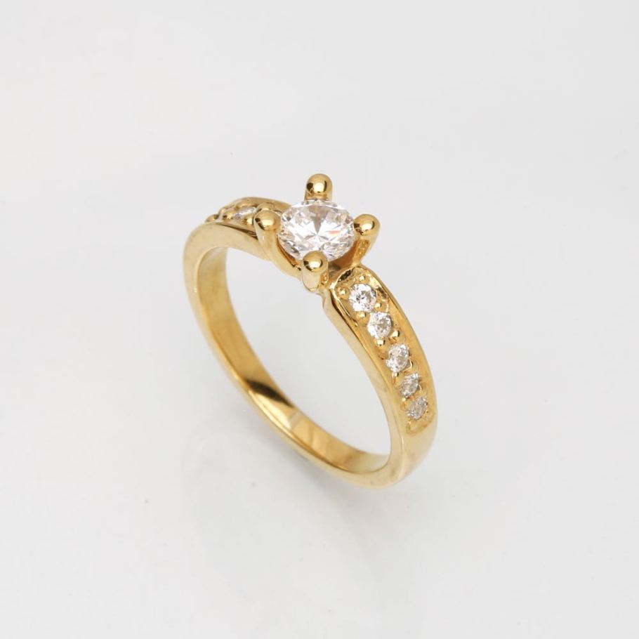 Luxuz Guld Diamant Ring 0,50ct +0,25, til female, fra Jan Jørgensen