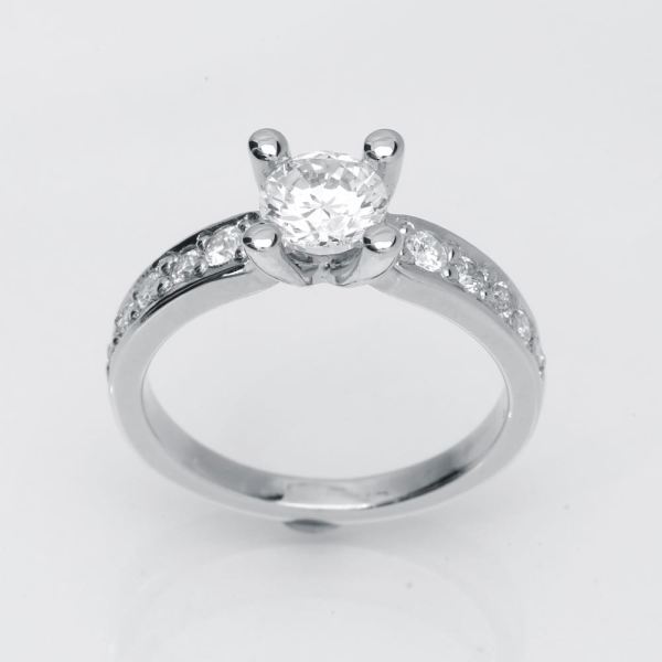 Luxuz Hvidguld Diamant Ring 0,75ct +0,30, til female, fra Jan Jørgensen