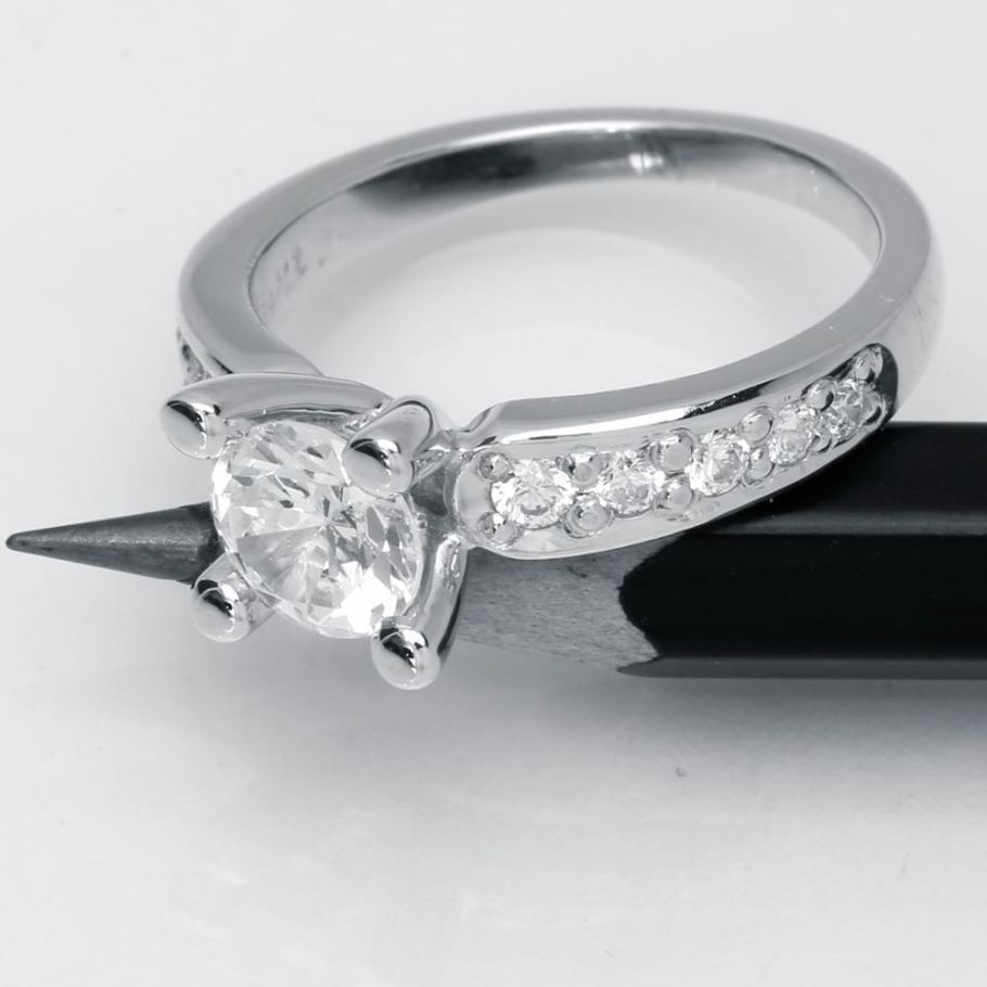 Luxuz Hvidguld Diamant Ring 1,01ct +0,30, til female, fra Jan Jørgensen