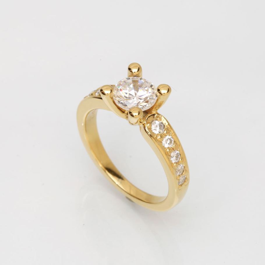 Luxuz Guld Diamant Ring 1,01ct +0,30 – Smykke i sølv fra Jan Jørgensen – Varenr. LUR100G-LAB14K
