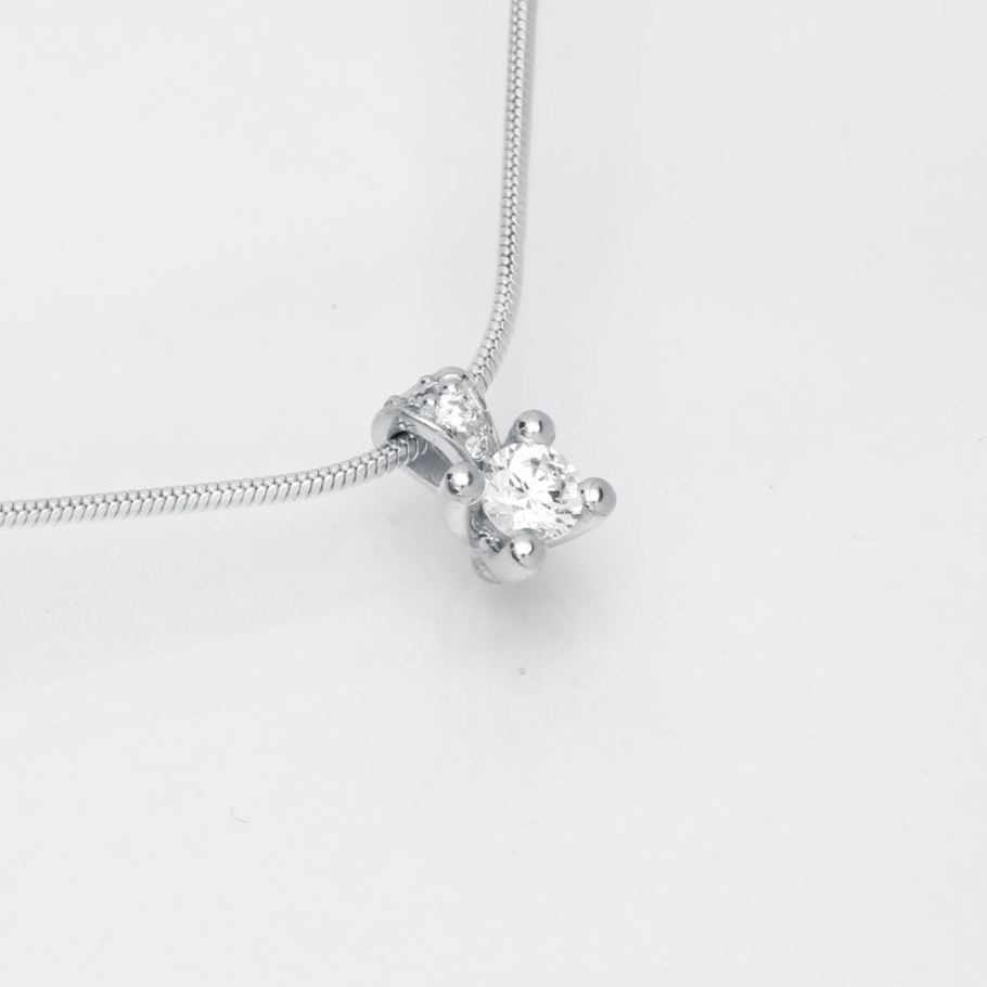 Luxuz Hvidguld Diamant Vedhæng 0,25ct+0,05ct, til female, fra Jan Jørgensen