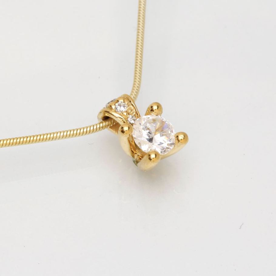 Luxuz Guld Diamant Vedhæng 0,75ct+0,07ct, til female, fra Jan Jørgensen