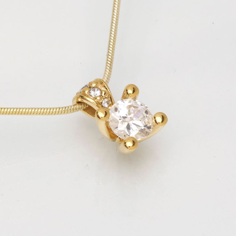 Luxuz Guld Diamant Vedhæng 1,01ct+0,075ct – Smykke i sølv fra Jan Jørgensen – Varenr. LUP100G-LAB14K