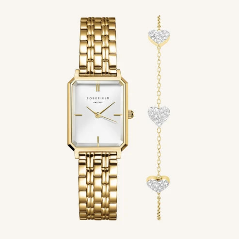 Rosefield Octagon XS + 3 Hjerter Armbånd
