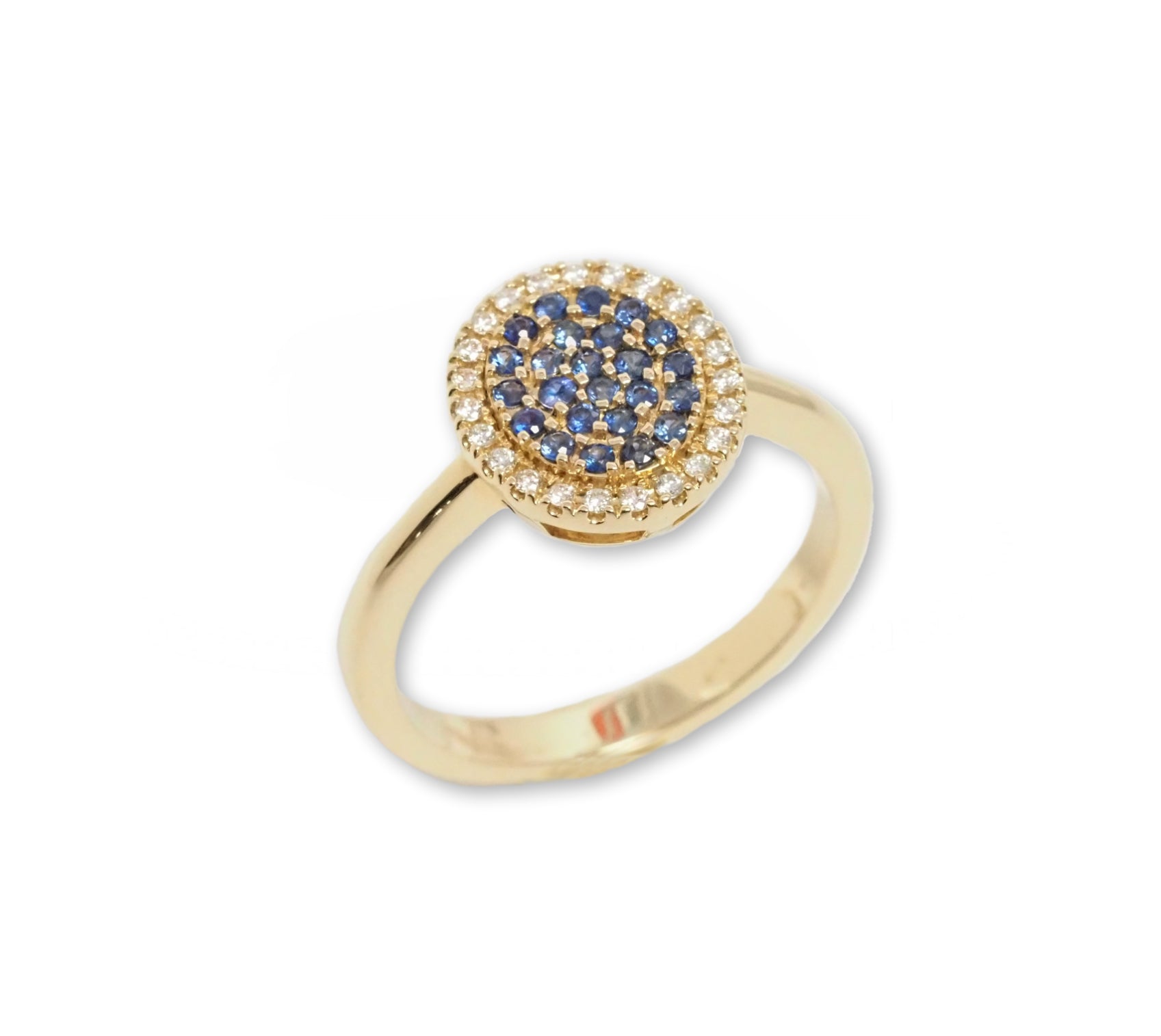 Blomster Ring M. Safir 14kt., i gold, til other; female, fra Blomster Jewellery