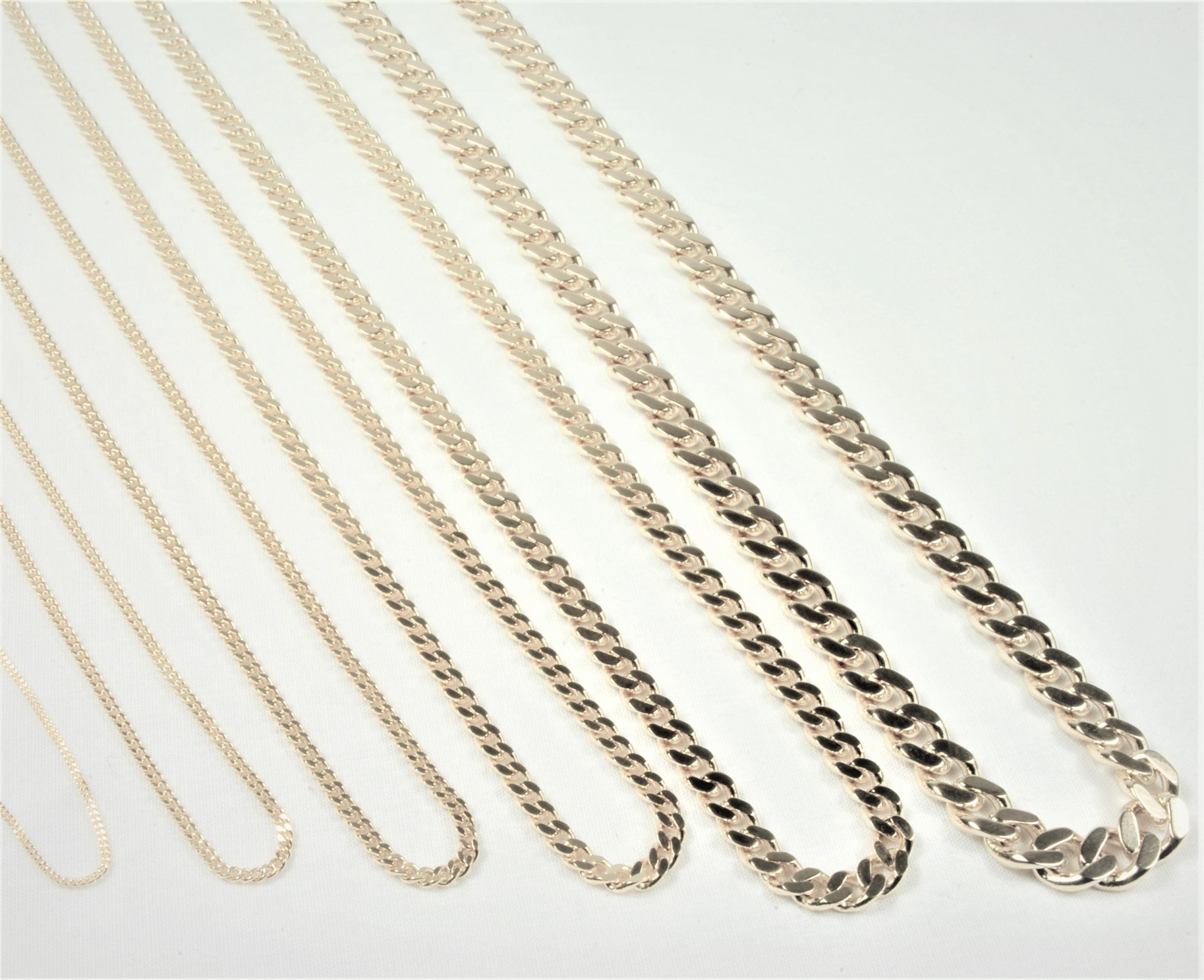 14Kt Hvidguld Panser Facet armbånd 18,5cm, i white-gold, til female; male; unisex, fra BNH