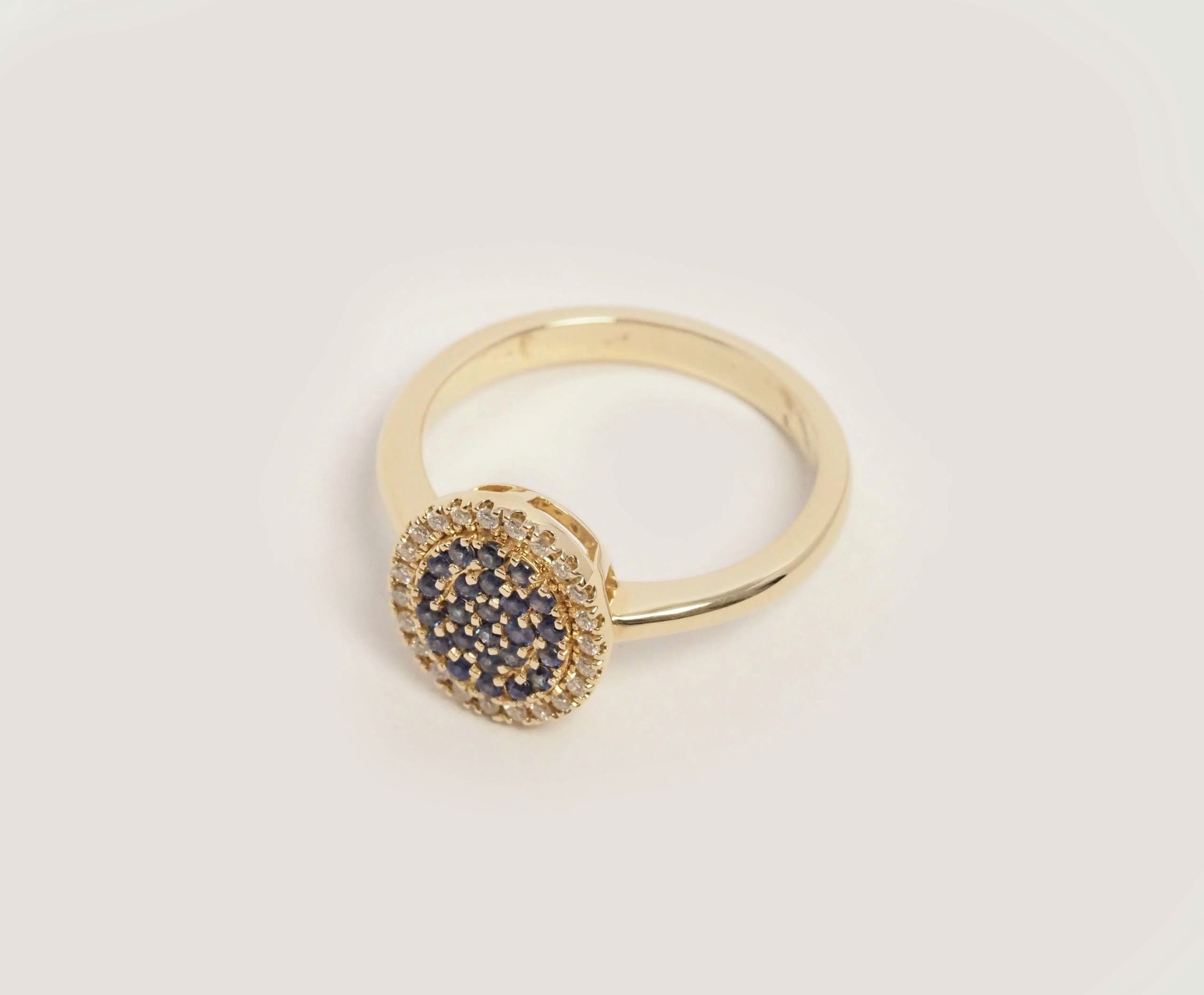Blomster Ring M. Safir 14kt., i gold, til other; female, fra Blomster Jewellery