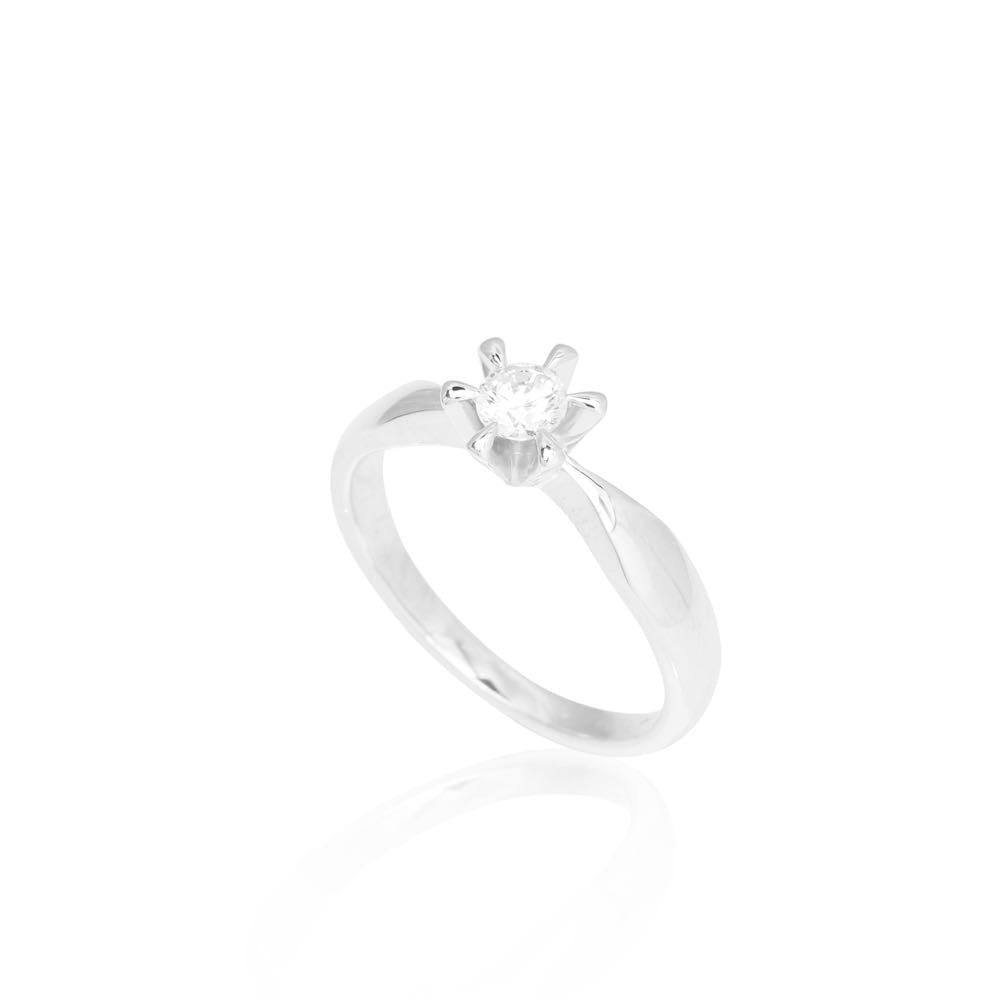 Present Hvidguld Diamant ring 0,35ct, til female, fra Jan Jørgensen
