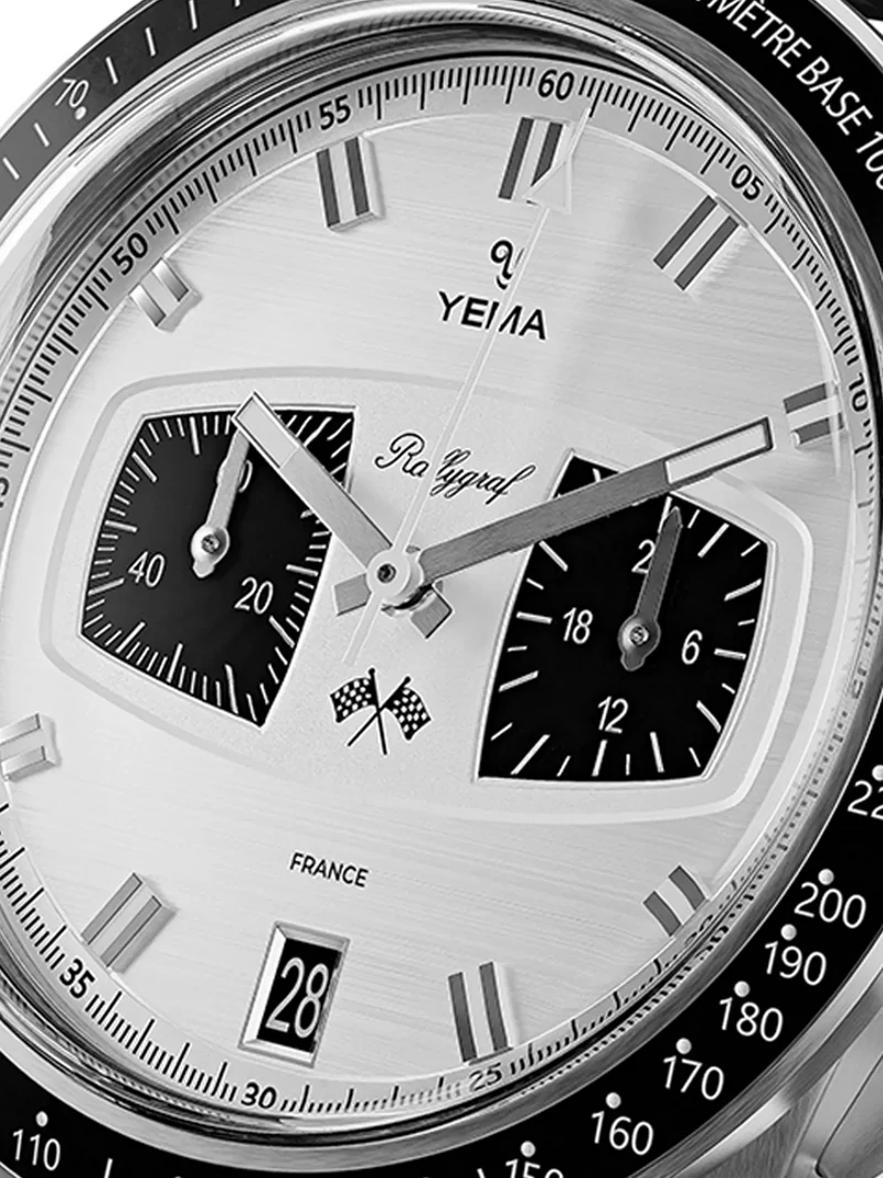 YEMA - Rallygraf Meca-Quartz II Panda, fra Yema