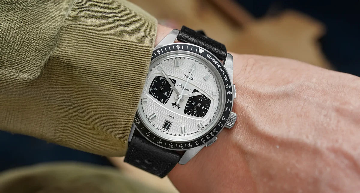 YEMA - Rallygraf Meca-Quartz II Panda, fra Yema
